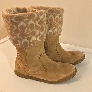 Coach Tatum logo boots (Camel)